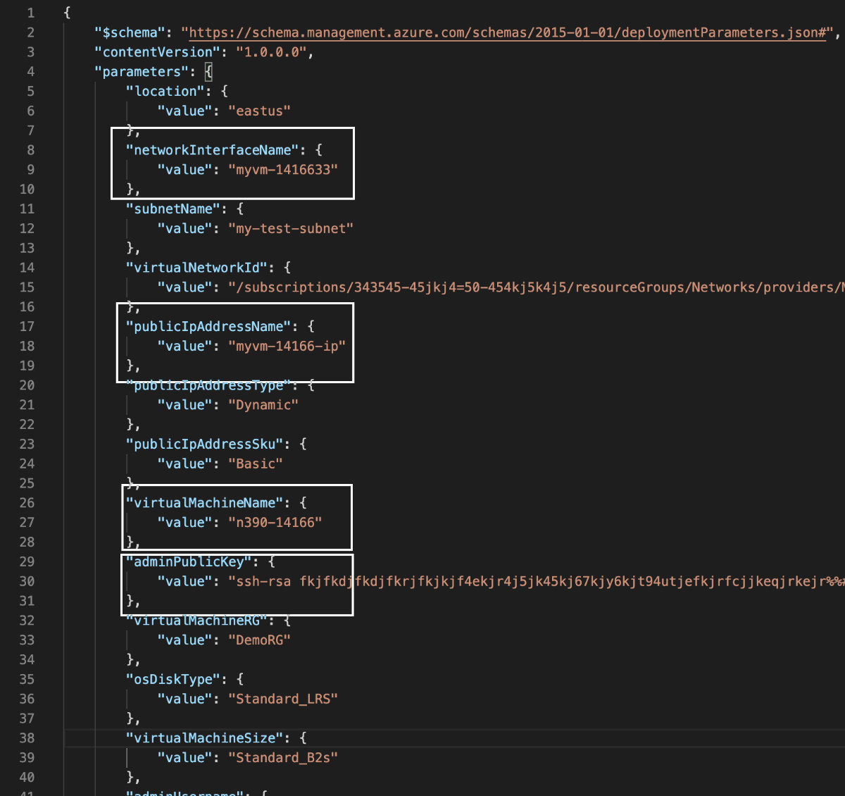 Deploy Azure VM using JSON template and PowerShell n390