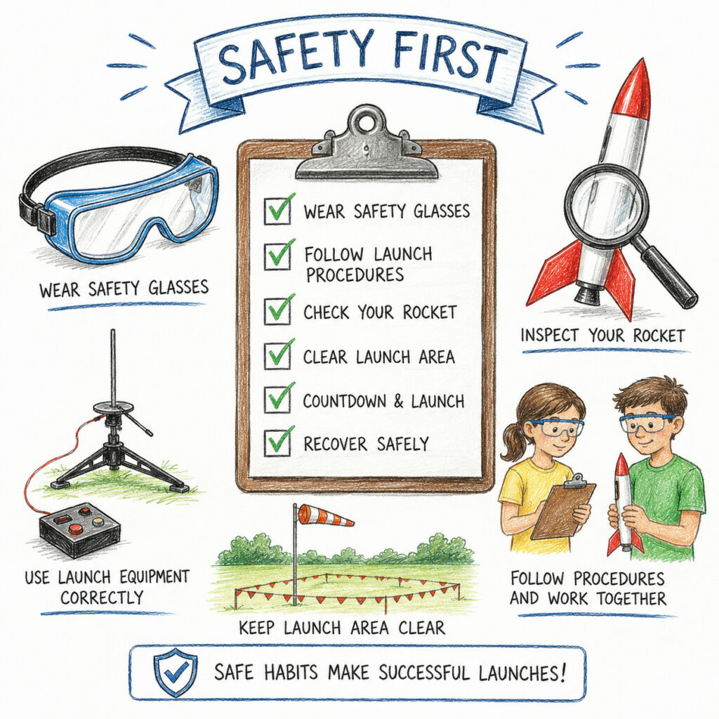 Safety first poster
