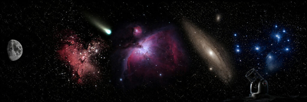Mosaic of astronomy images collected by me